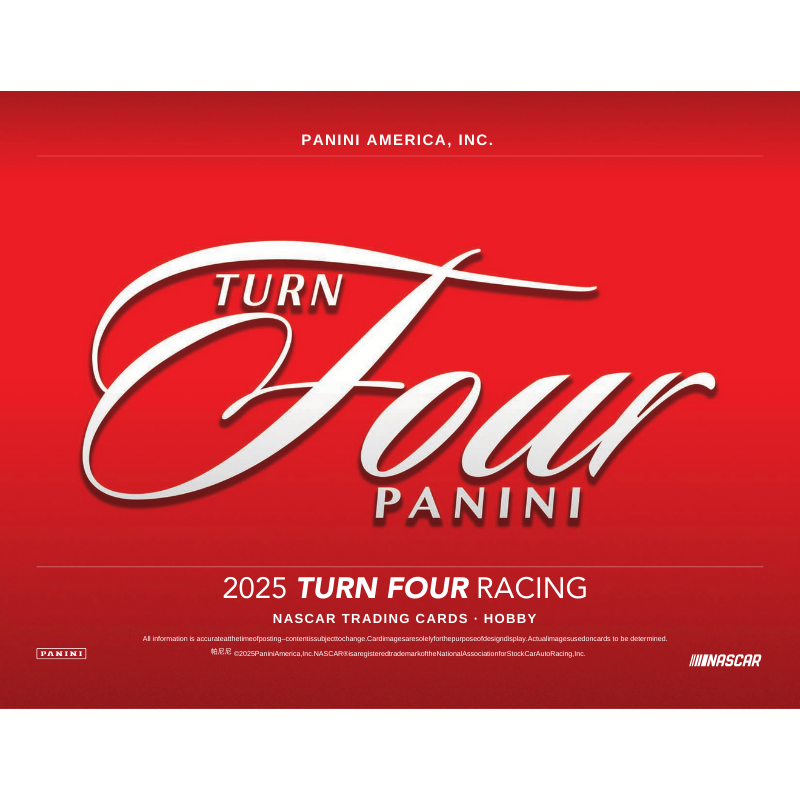 2025 Panini Turn Four Racing Hobby Box