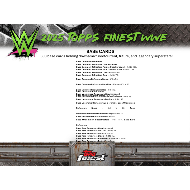 2025 Topps Finest WWE Hobby Box
