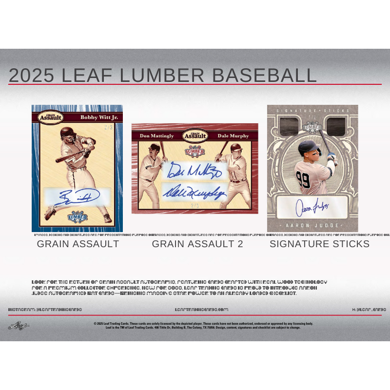 2025 Leaf Lumber Baseball Hobby Box