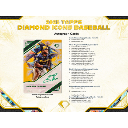 2025 Topps Diamond Icons Baseball Hobby 2 Box Case
