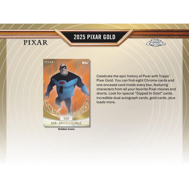 2025 Topps Pixar Gold Hobby Box