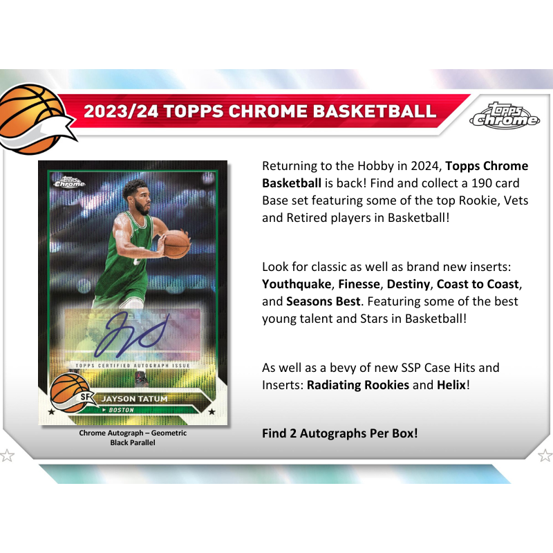 2023/24 Topps Chrome Basketball Breaker's Delight Box