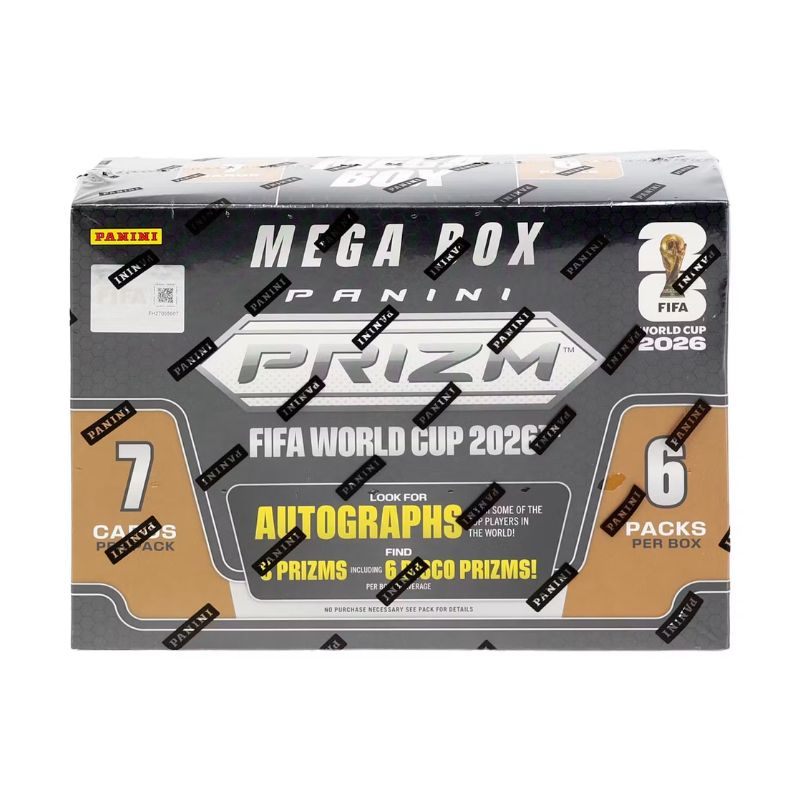2026 Panini Prizm FIFA World Cup Soccer Hobby Mega 20 Box Case