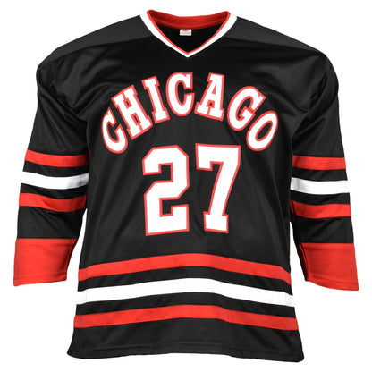 Jeremy Roenick Signed Chicago Black Hockey Jersey (JSA)