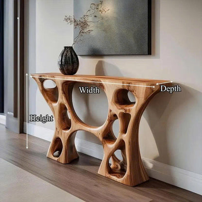 Live Edge Wooden Console Table Decor Home Gift