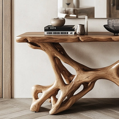 Rustic Console Table Handcrafted