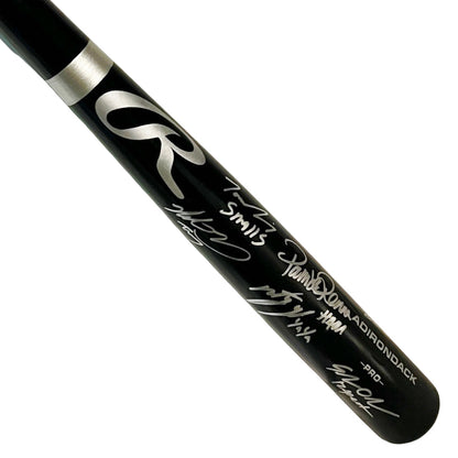 Sandlot Movie Cast 8 Signature With Patrick Renna Signed Rawlings Black Baseball Bat (Beckett)