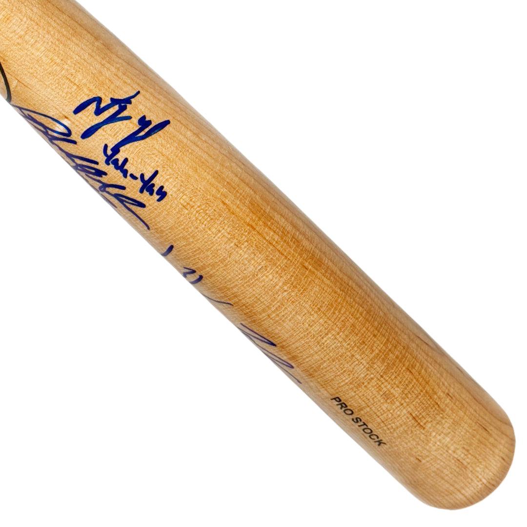 The Sandlot Cast Signed Louisville Slugger Blonde Baseball Bat (Beckett)