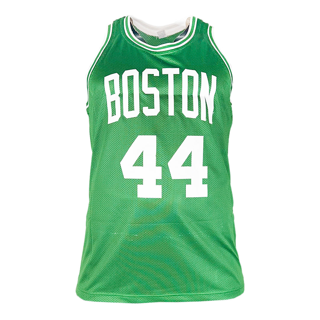 Brian Scalabrine Signed White Mamba Inscription Boston Green Basketball Jersey (Beckett)
