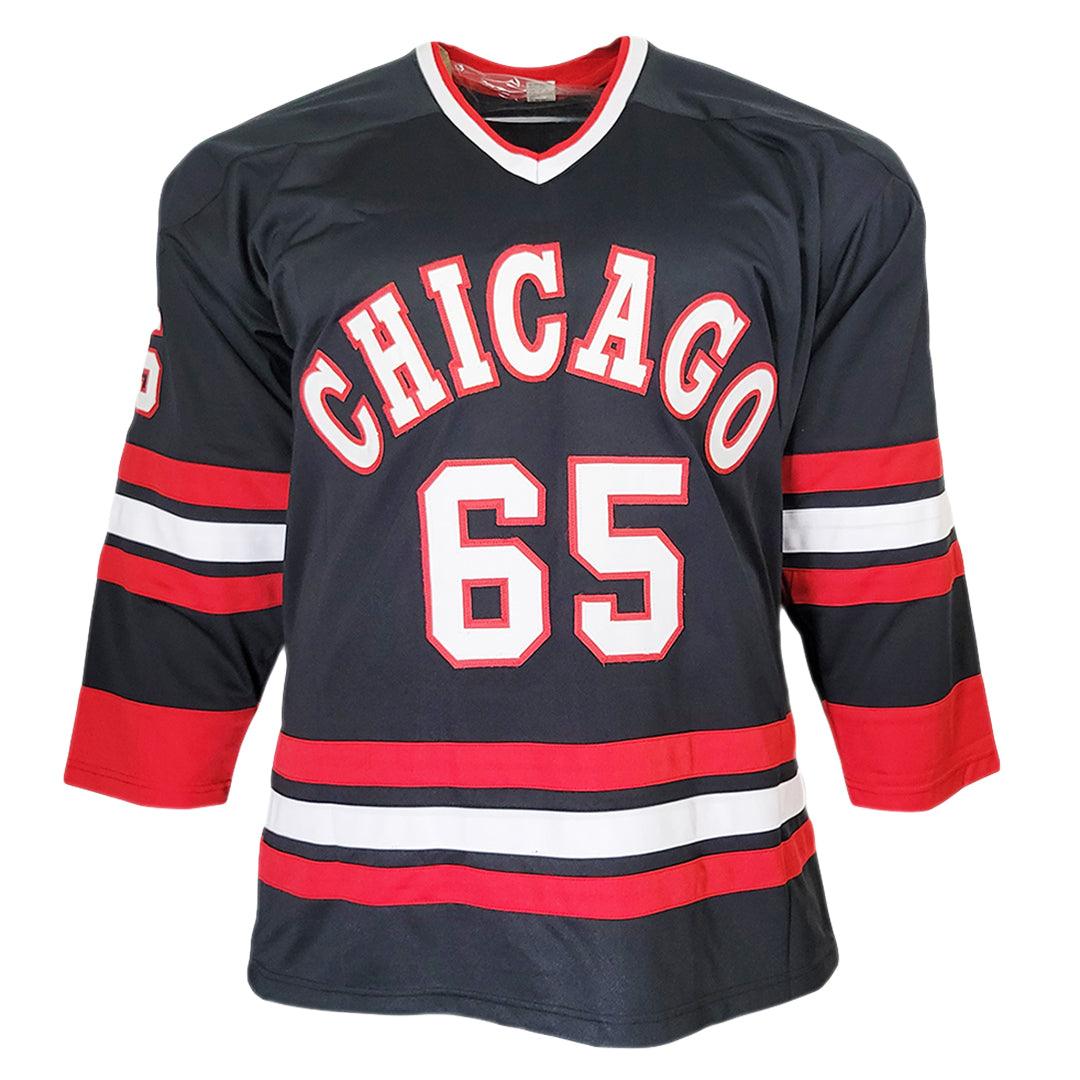 Andrew Shaw Signed Chicago Black Hockey Jersey (JSA)
