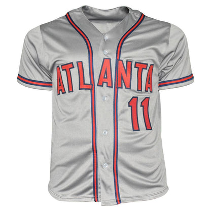 Gary Sheffield Signed Atlanta Grey Baseball Jersey (JSA)
