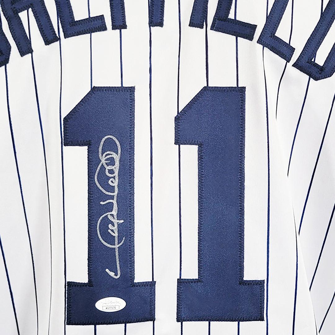 Gary Sheffield Signed New York Pinstripe Decal Baseball Jersey (JSA)