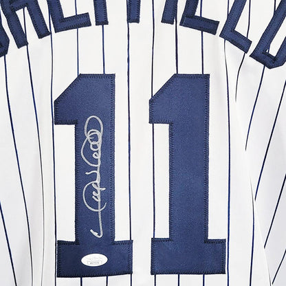Gary Sheffield Signed New York Pinstripe Decal Baseball Jersey (JSA)