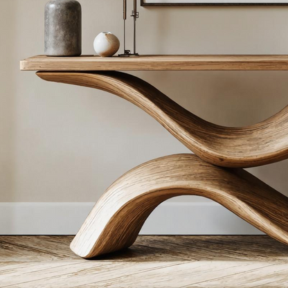 Handcrafted Live Edge Console Table Furniture Decor