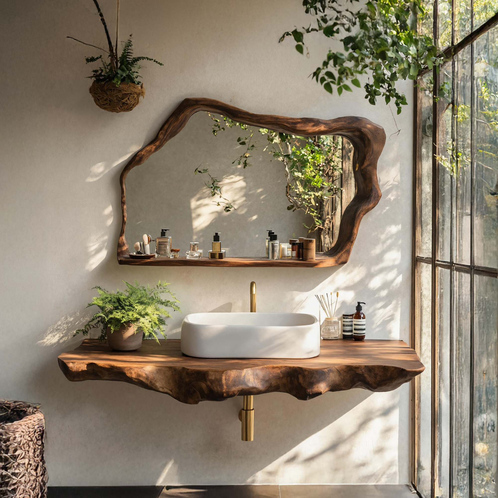 Rustic Wood Vanity For Elegant Bathroom Decor