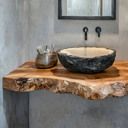 Handcrafted Solid Wood Vanity Unique Bathroom