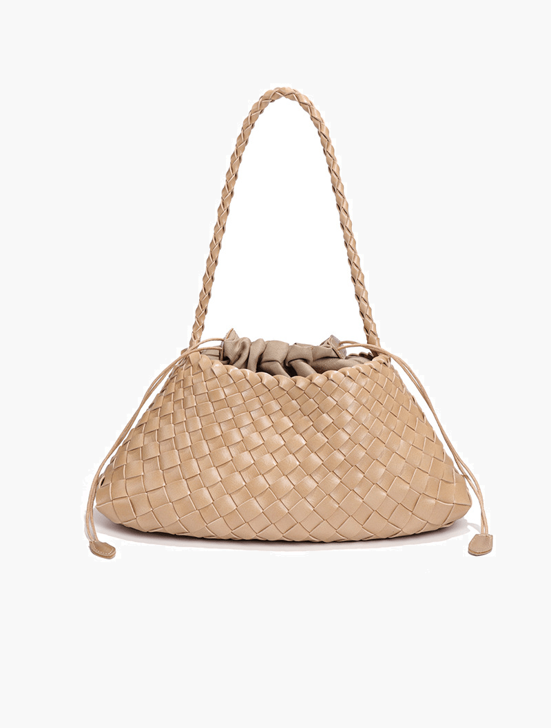 Marissa Vegan Leather Woven Bag Small