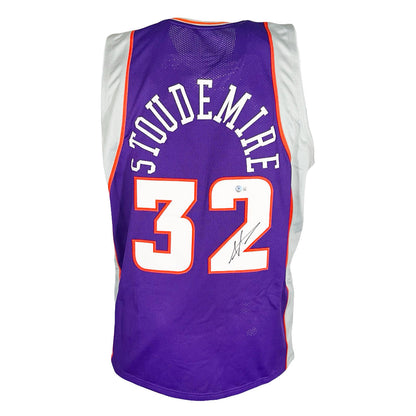 Amar'e Stoudemire Signed Phoenix Purple Basketball Jersey (Beckett)