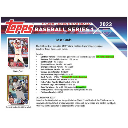 2023 Topps Series 1 Baseball Hobby Box