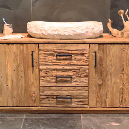 Unique Bathroom Rustic Vanity