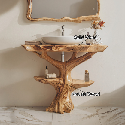 Handcrafted Wood Vanity Bathroom