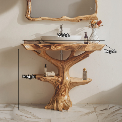 Handcrafted Wood Vanity Bathroom