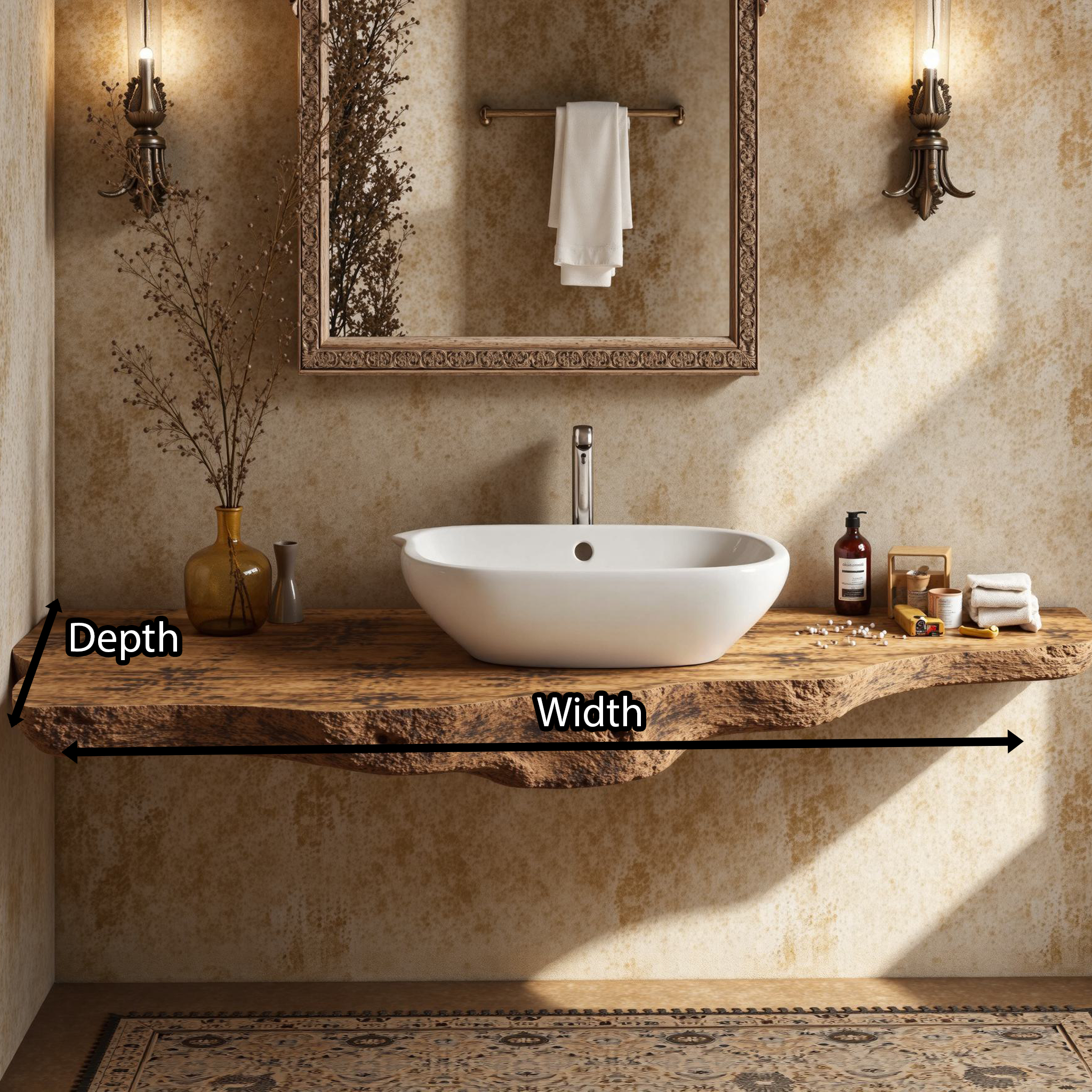 Wooden Floating Bathroom Vanity