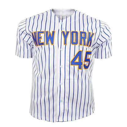 Zack Wheeler Signed New York Pinstripe Baseball Jersey (JSA)