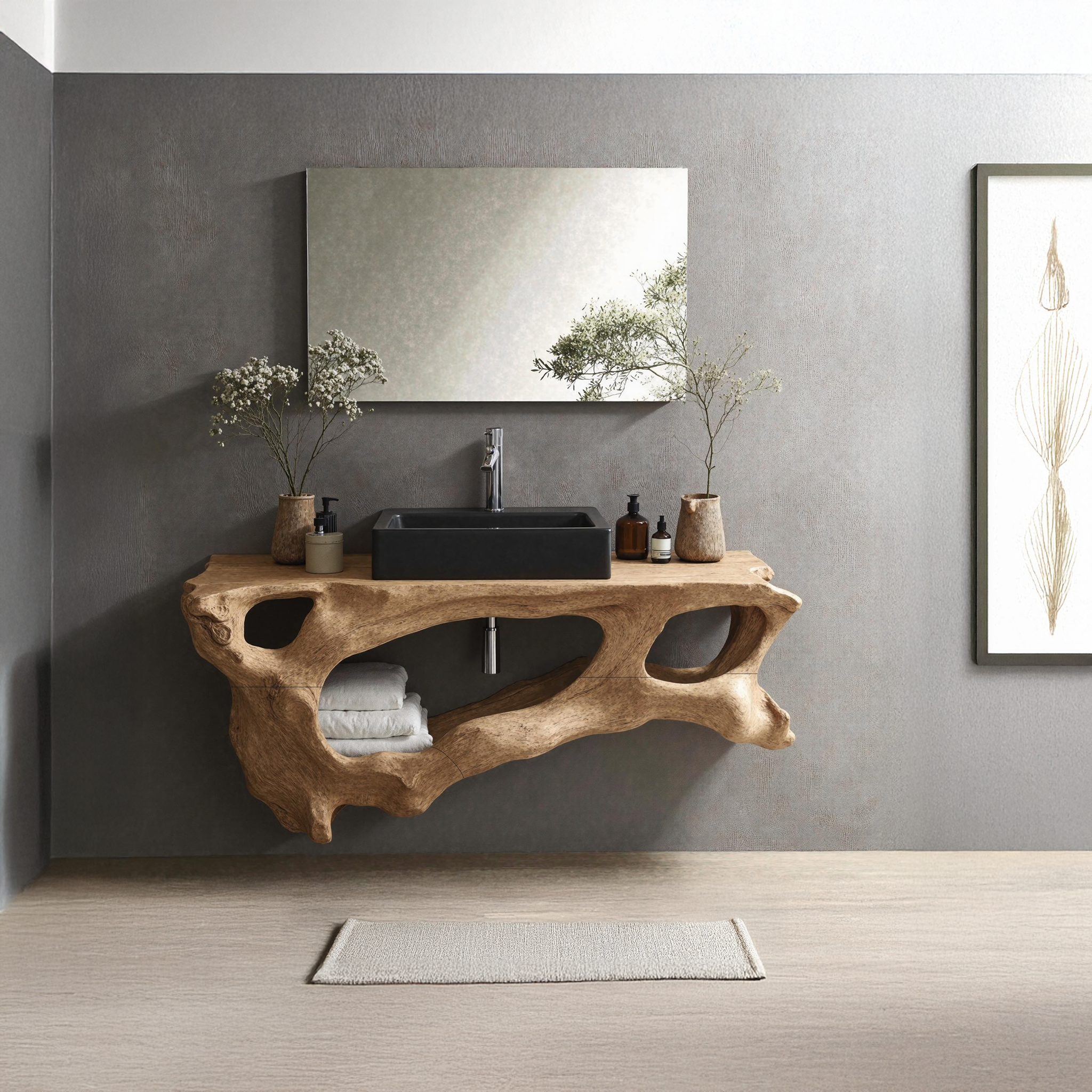 Unique Floating Vanity For Bathroom