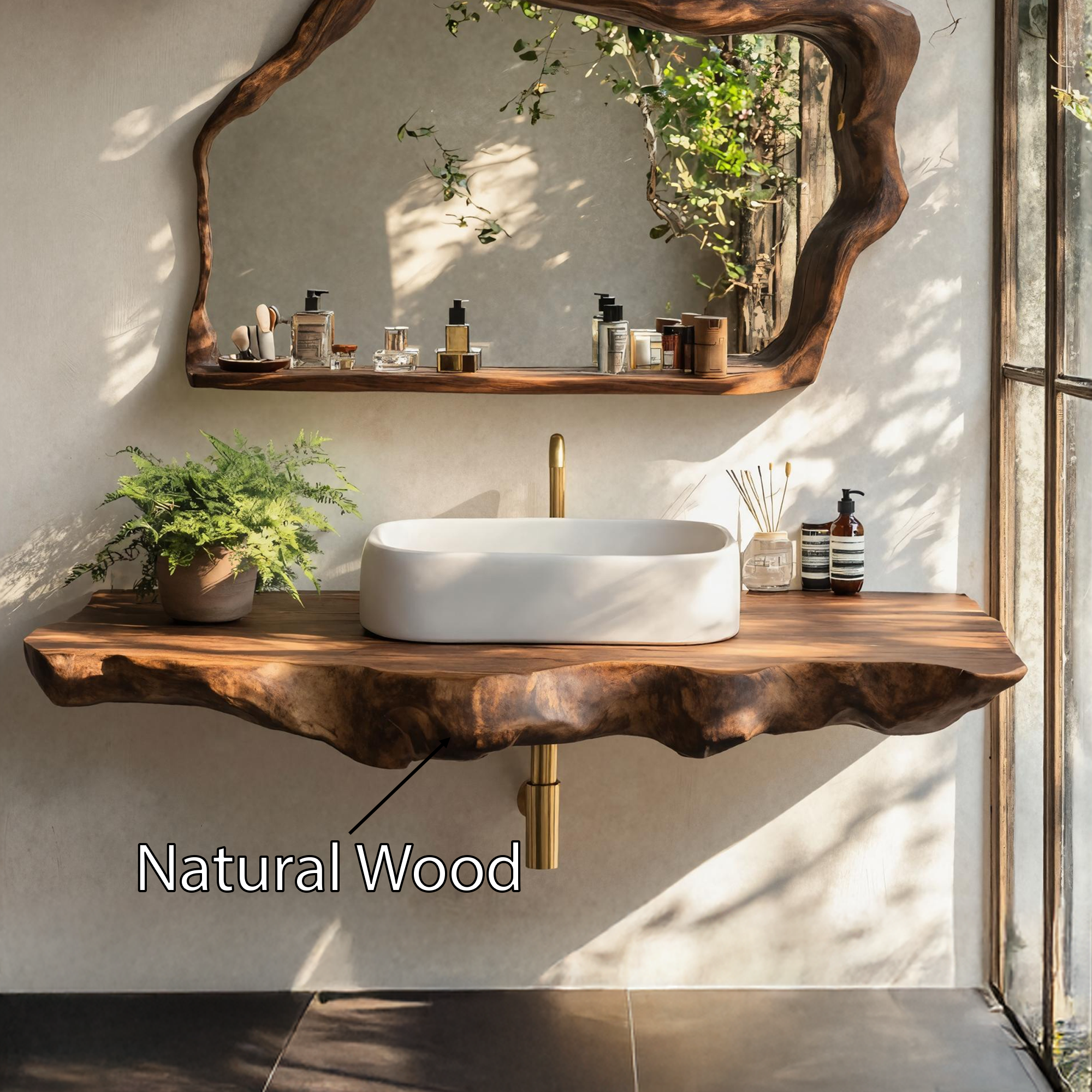 Rustic Wood Vanity For Elegant Bathroom Decor