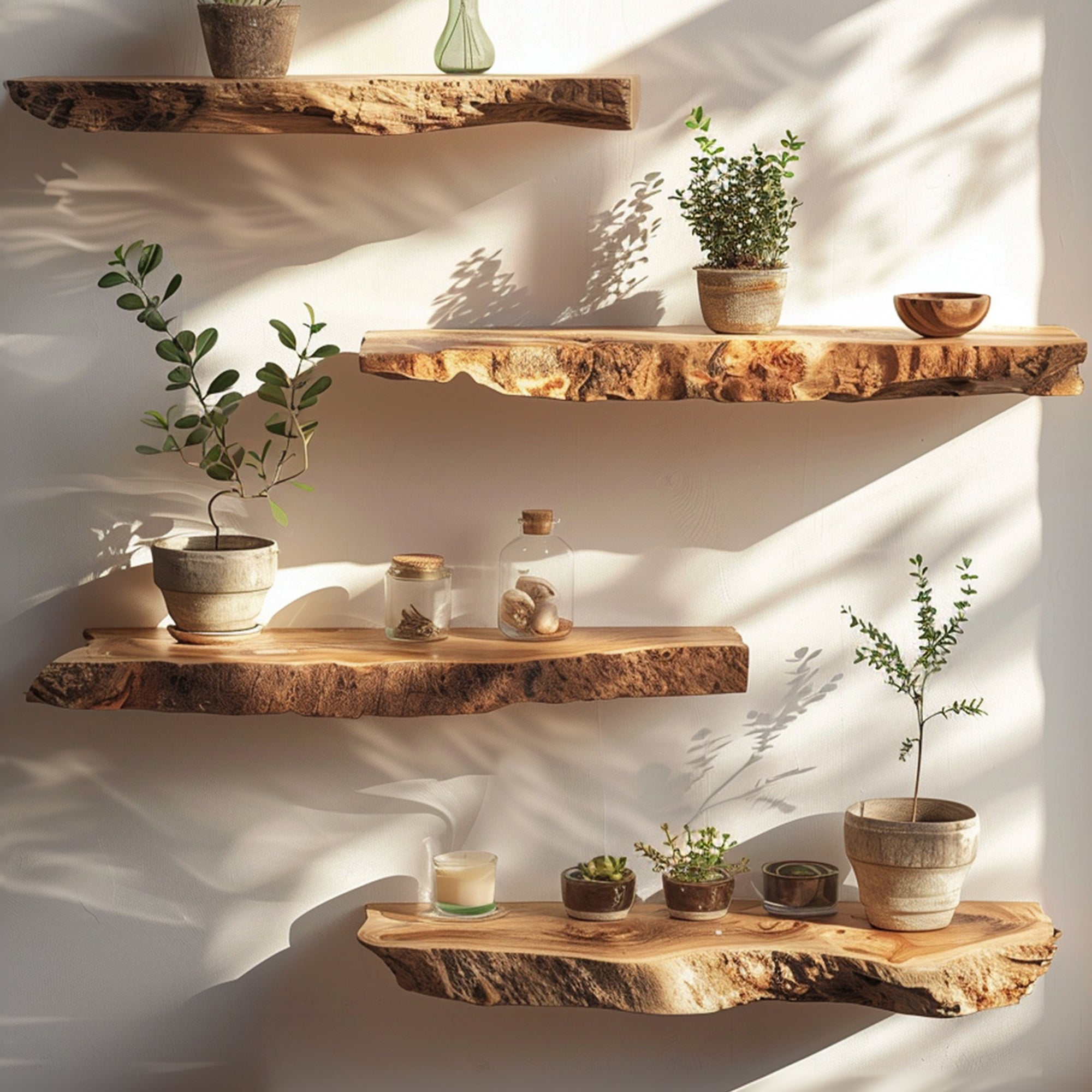 Floating Edge Shelves Live Edge Shelves Living Decor