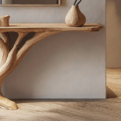 Narrow Console Table Side Table Unique Design